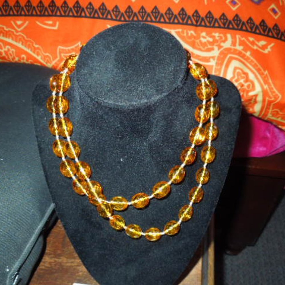 NIB Citrine Necklace, Bracelet & Earring Set